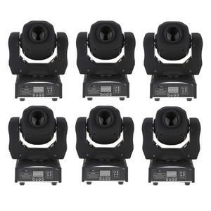 KIT C/ 6 Mini Moving Head Spot 60W - 110V/220V BRY 1913 - BRIWAX
