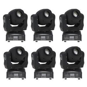 KIT C/ 6 Mini Moving Head Spot 60W - 110V/220V BRY 1913 - BRIWAX